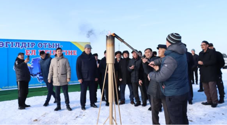 Шұбар ауылына табиғи газ берілді